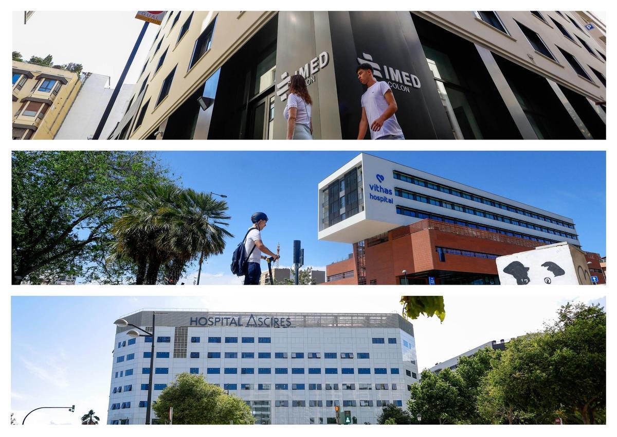 Dos hospitales privados, Imed Colón y Vithas Turia, han abierto en València en el último año; y pronto abrirá el de Ascires.