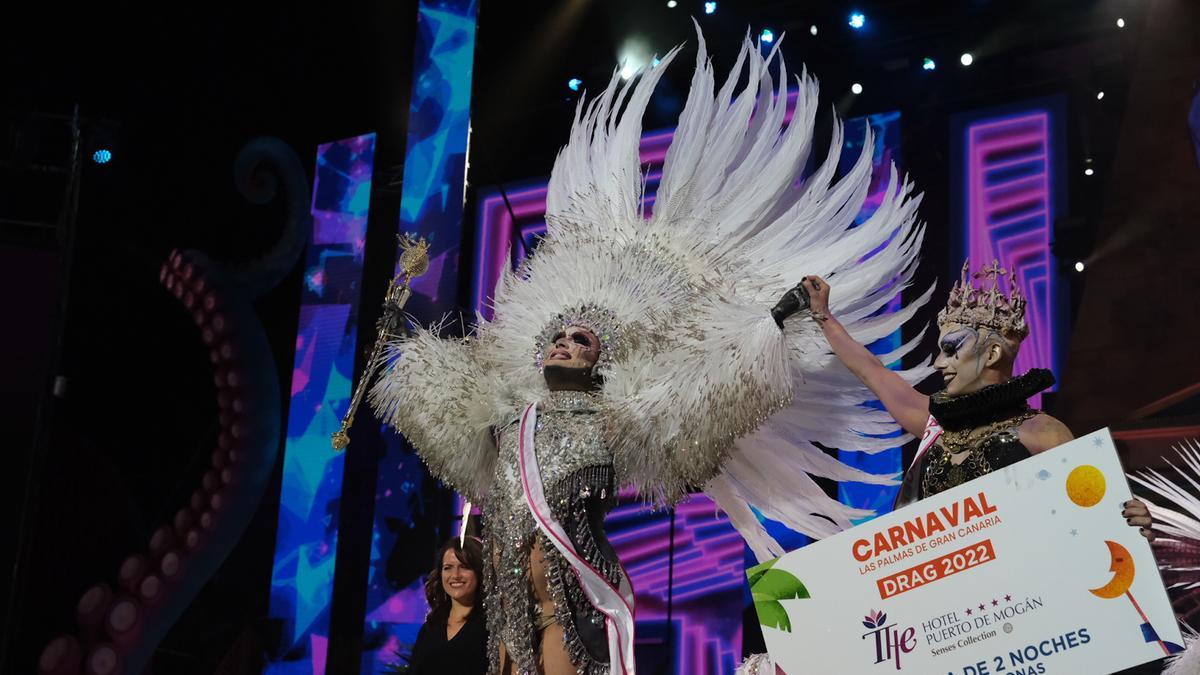 Drag Vulcano -Isidro J. Pérez- ganador del Carnaval de Las Palmas de Gran Canaria 2022.