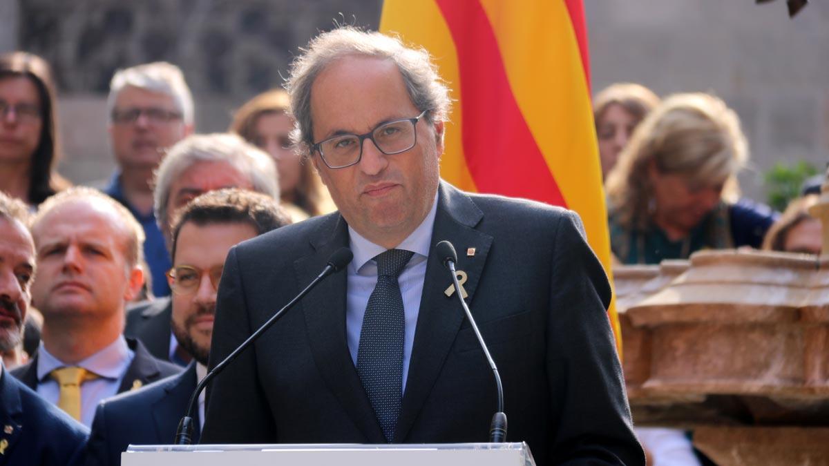 torra promete caminar sin excusas hacia la independencia