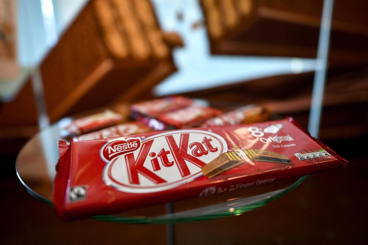 Una chocolatina Kitkat de Nestlé