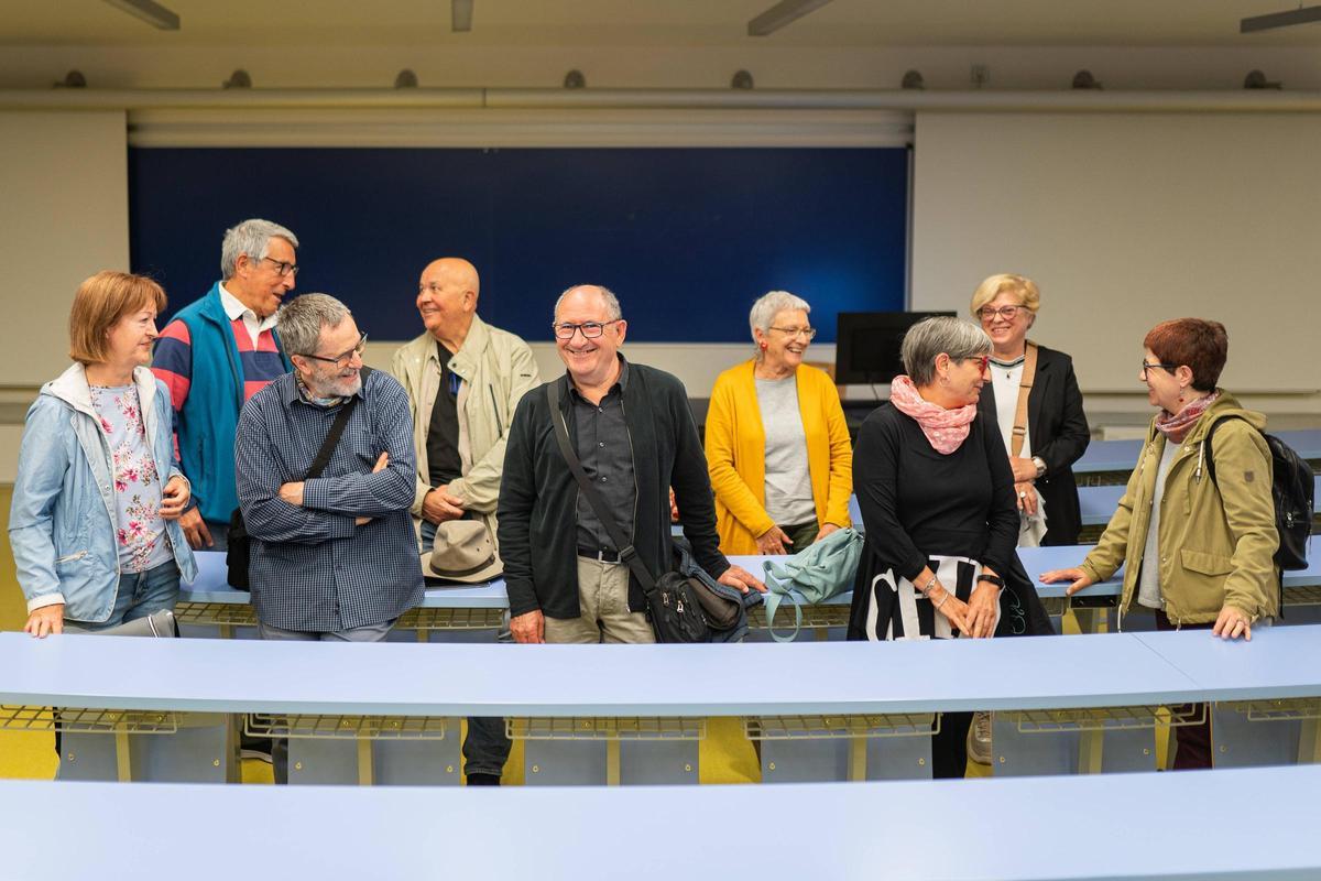 Alumando de la Facultat al Barri en una clase el curso pasado.