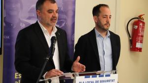 El alcalde de Terrassa junto con el teniente de alcalde Xavier Cardona