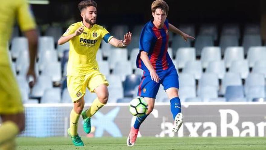 El capitán del Villarreal, Fran Álvarez, firmó dos de los tres goles de su equipo el sábado en el campo del Barcelona.