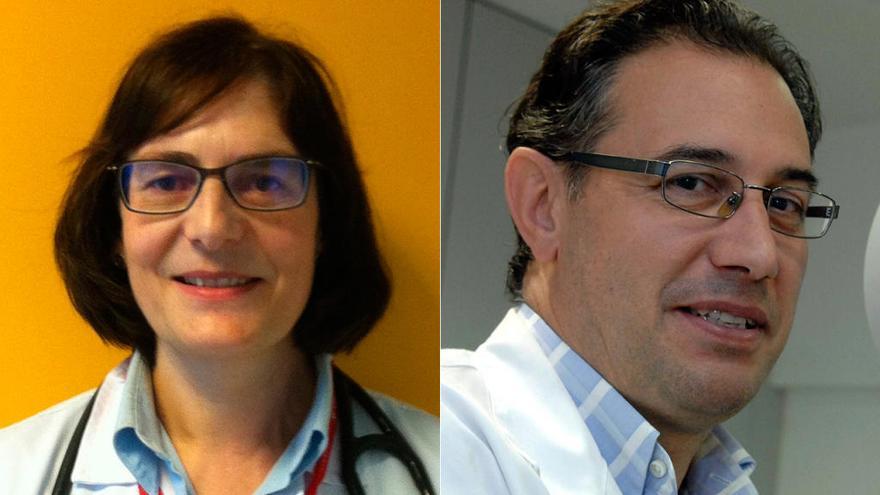 Los médicos Marina Blanco Aparicio y José Luis López // FARO