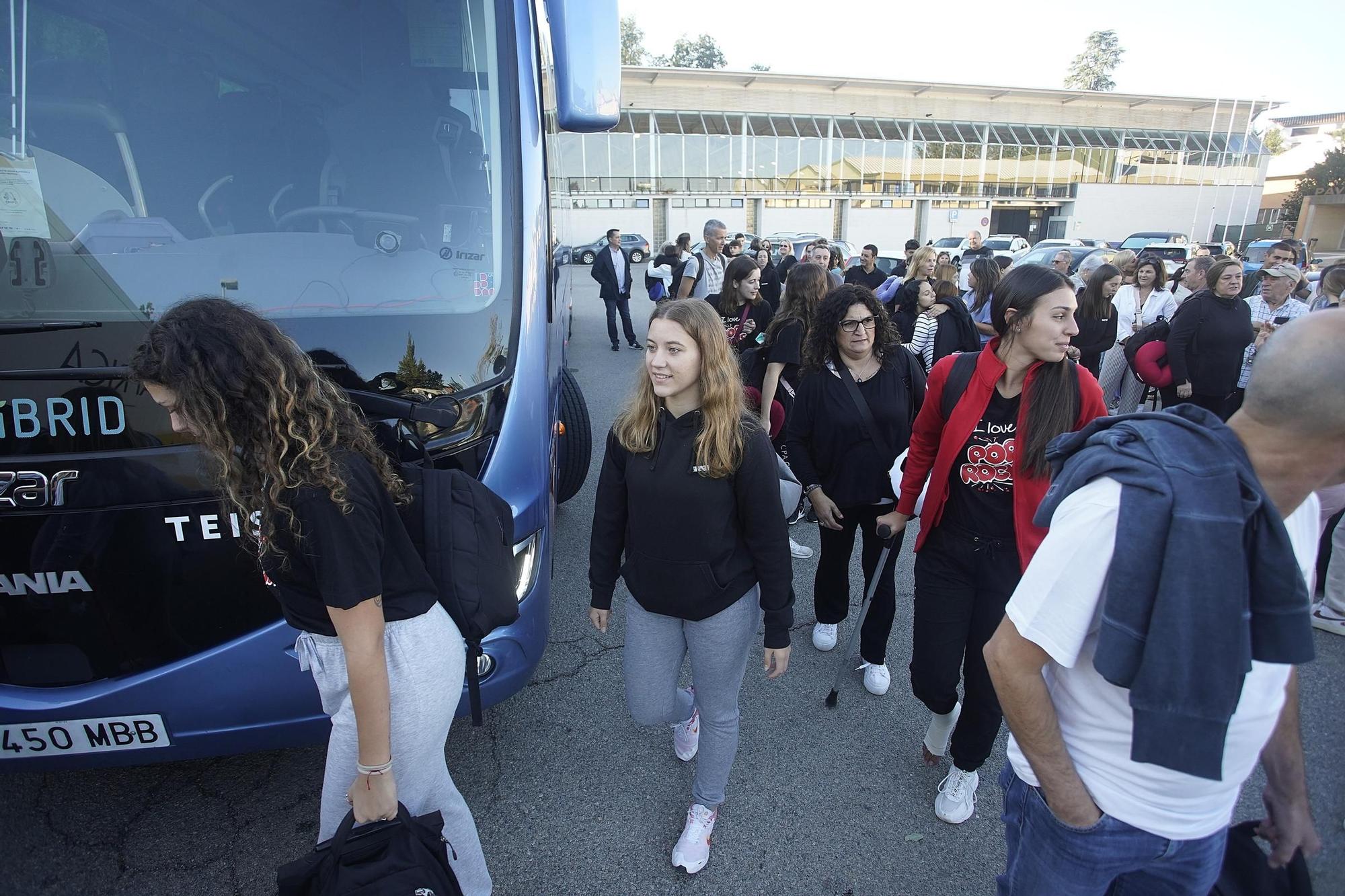 Les millors imatges de la sortida del CPA Girona per posar rumb cap a Colòmbia