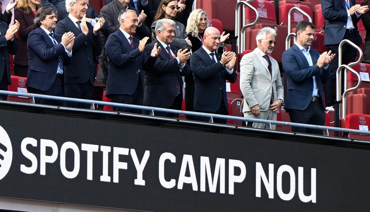 Primer entreno del Barça en el renovado Camp Nou