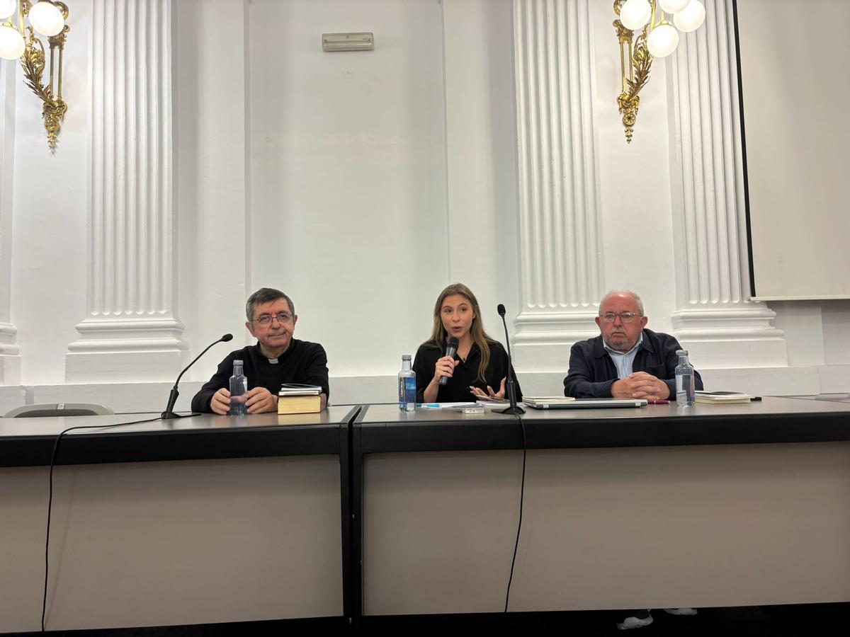 Presentación del facsímil con Antonio Quiles, Alexia Úbeda y Vicent Torregrossa.