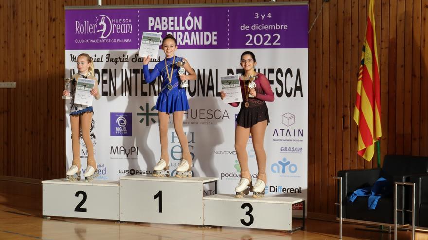 El club de Patinaje Elche se lleva 14 medallas en el IV Open internacional de Huesca