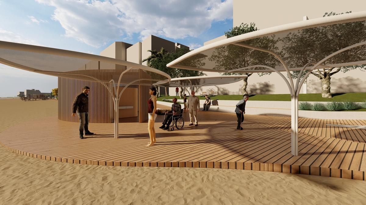 Aspecto de la reurbanización en el proyecto básico