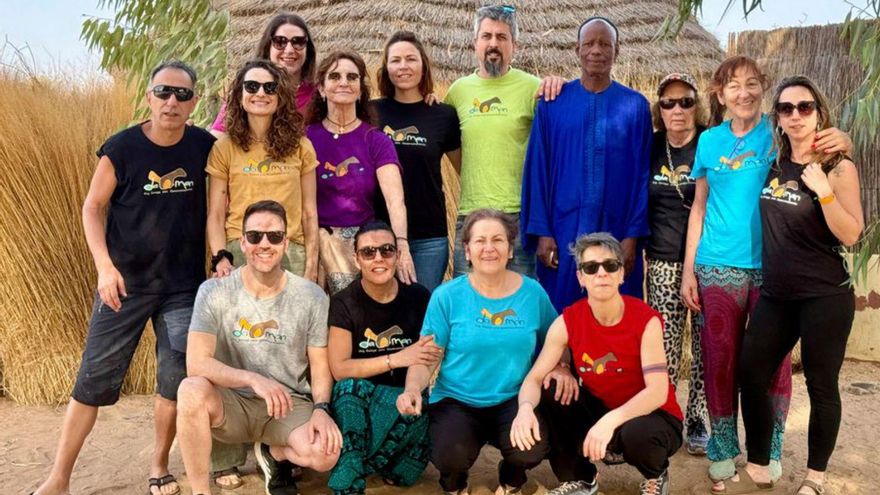 Voluntarios de Da Man el mes pasado en Senegal.