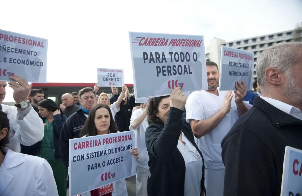 Protestas de sanitarios en A Coruña