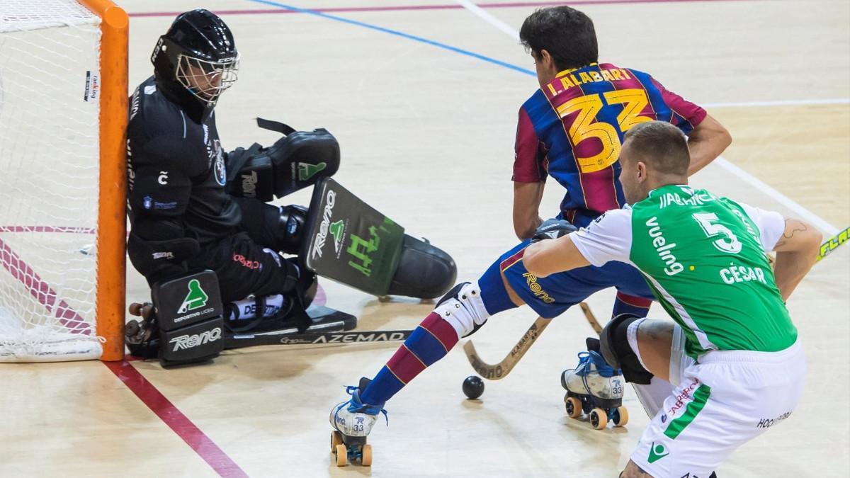 Imagen de un encuentro entre Barça y Liceo esta temporada