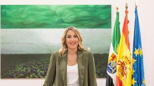 María Guardiola, en su despacho en Presidencia.