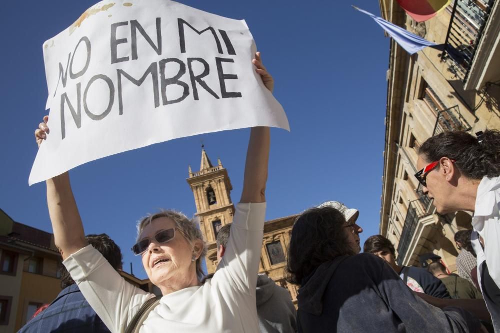 Manifestación en Oviedo por el desafío independentista