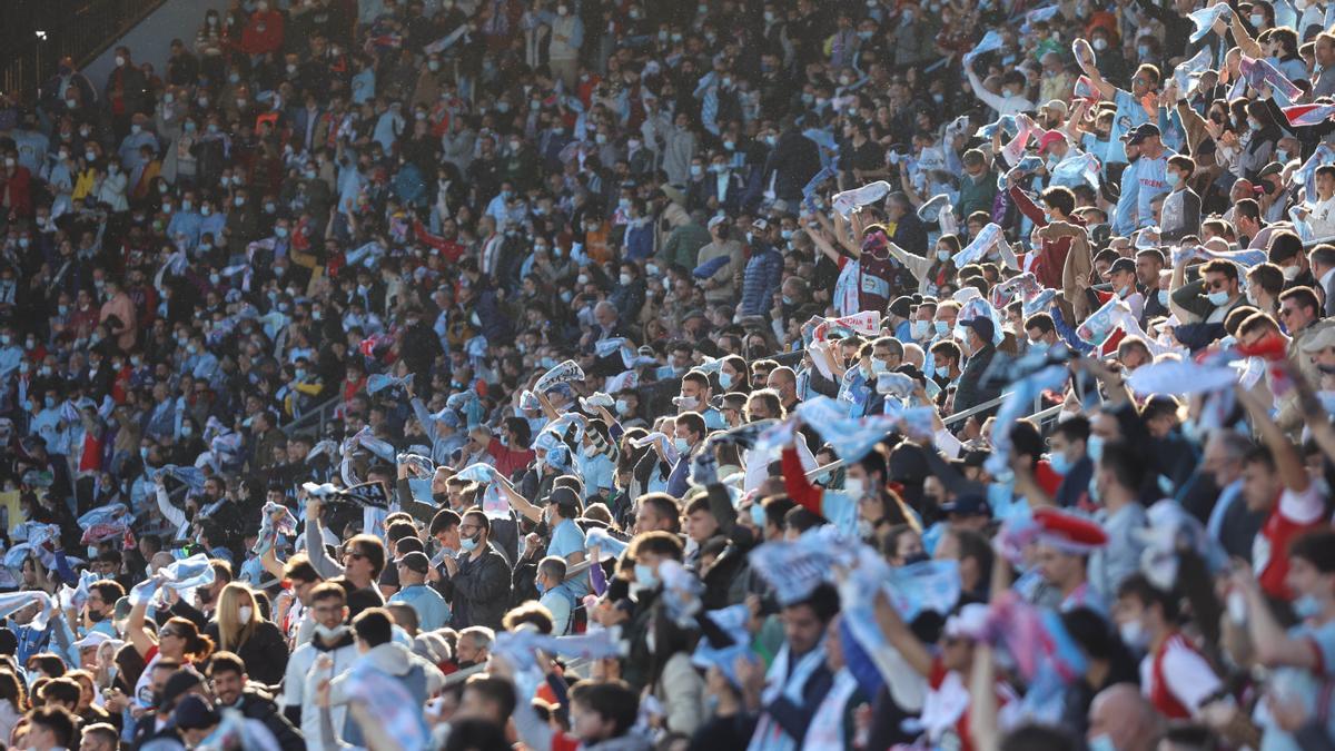 Lleno en el Celta - Real Madrid de la pasada temporada, celebrado hace unos meses en Balaídos.