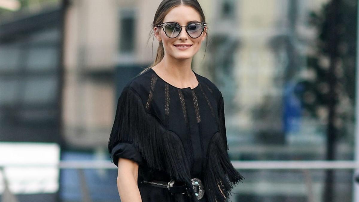 Olivia Palermo a su llegada al desfile de Alberta Ferreti