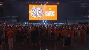 El Valencia Basket celebra en el Roig Arena el título de Liga ACB