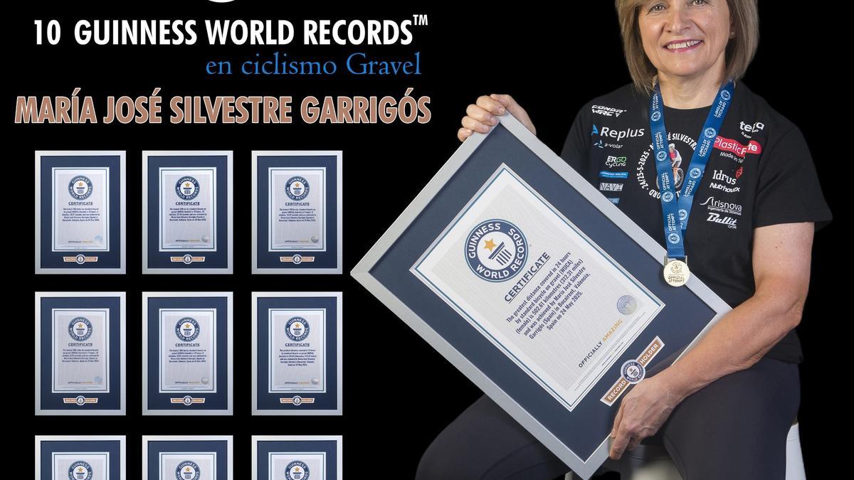 La ultraciclista María José Silvestre entra en el librro Guiness de los récords