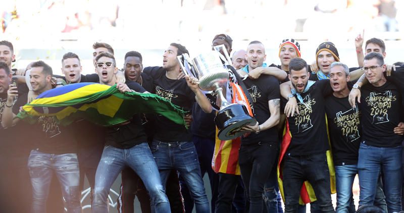 Celebración del Valencia CF campeón de Copa