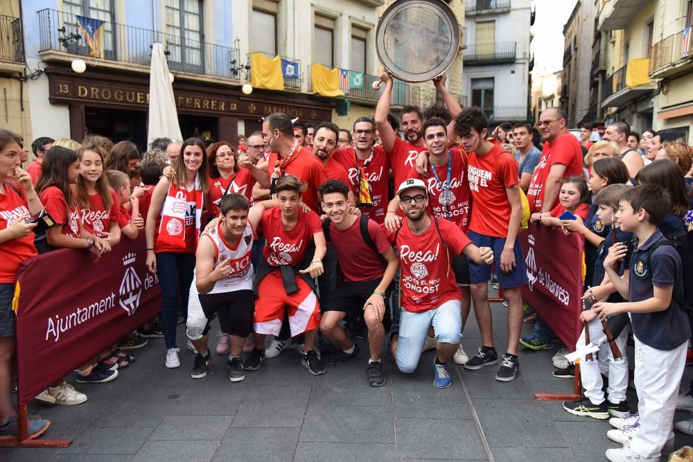 Celebració de l'ICL Manresa a la plaça Major