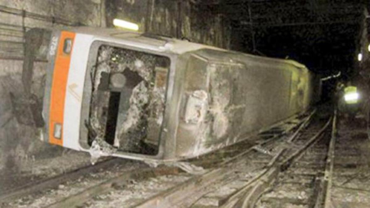 Imagen del metro que accidentó el 3 de julio de 2006.