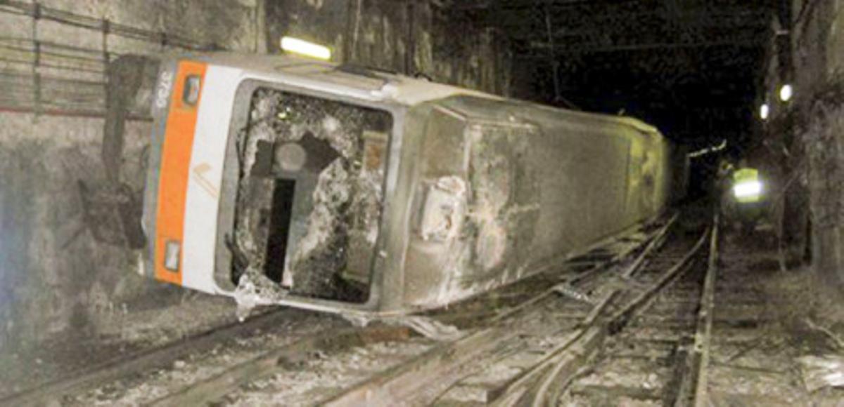 Imagen del metro que accidentó el 3 de julio de 2006.
