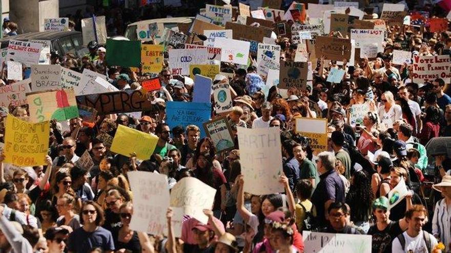 Los jóvenes claman en Nueva York por el clima: &quot;Tenemos voz, no vamos a parar&quot;