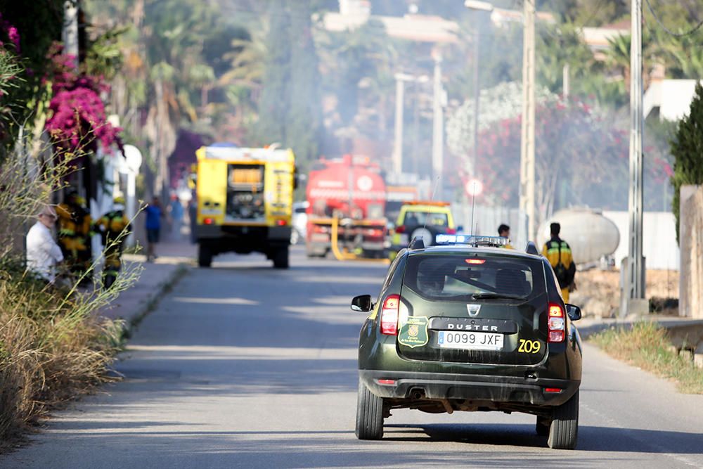 Incendio de un camión en Ibiza