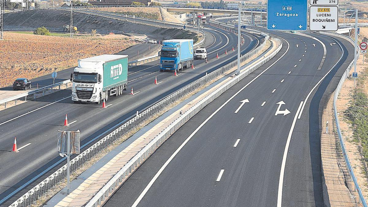 El tramo de la autovía A-68 entre Figueruelas y Gallur se estrenó antes de la pasada Semana Santa.