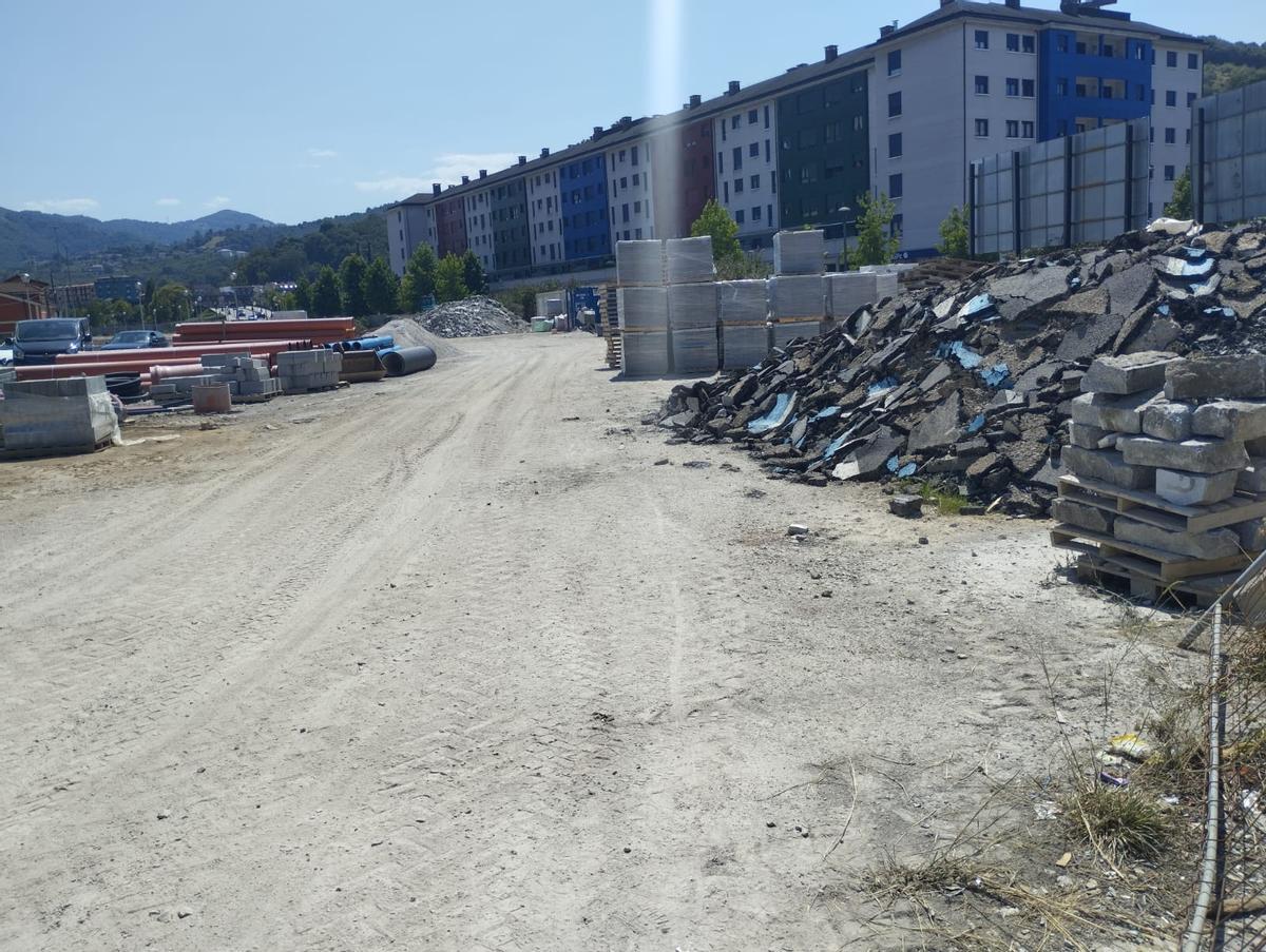 Parcela del futuro parque.