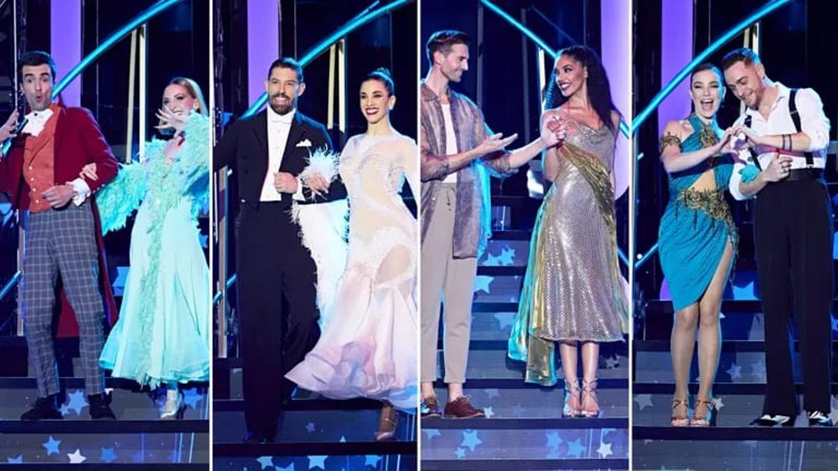 Bruno Vila, Adrián Lastra, Athenea Pérez y María Isabel en 'Bailando con las estrellas'