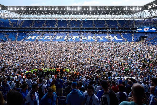 RCD Espanyol - Real Oviedo, final play off de ascenso a Primera division, en imágenes.
