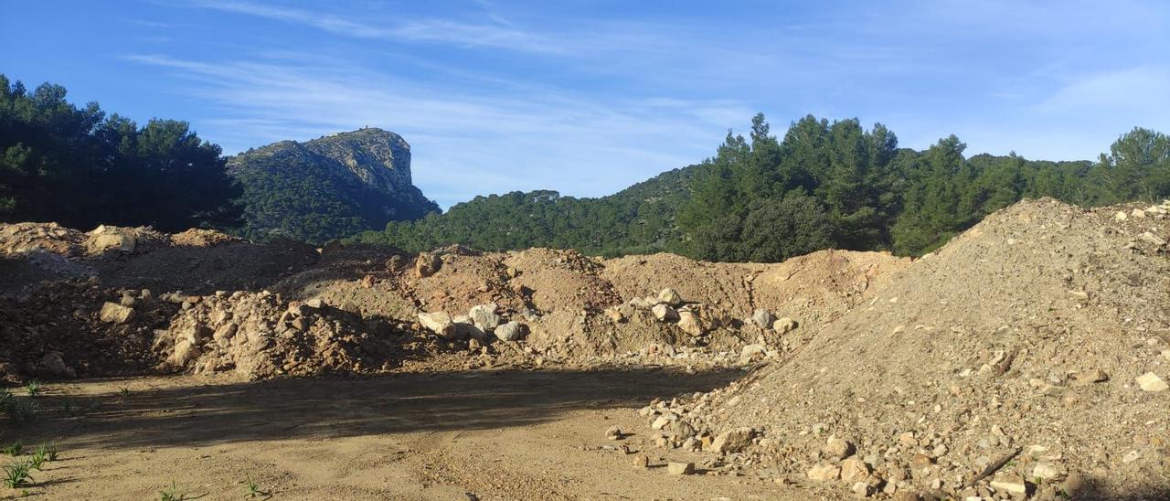 So sieht es nahe der Baustelle für das Hotel Formentor aus.