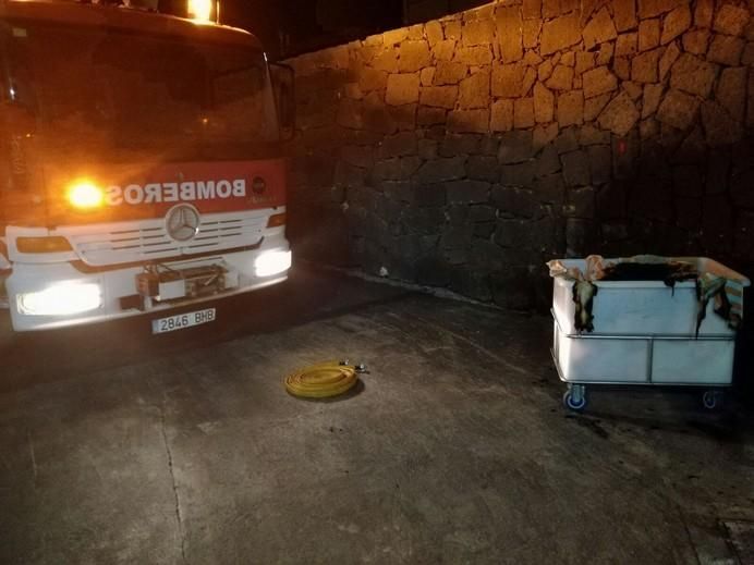 Incendio en una lavandería de hotel en Yaiza