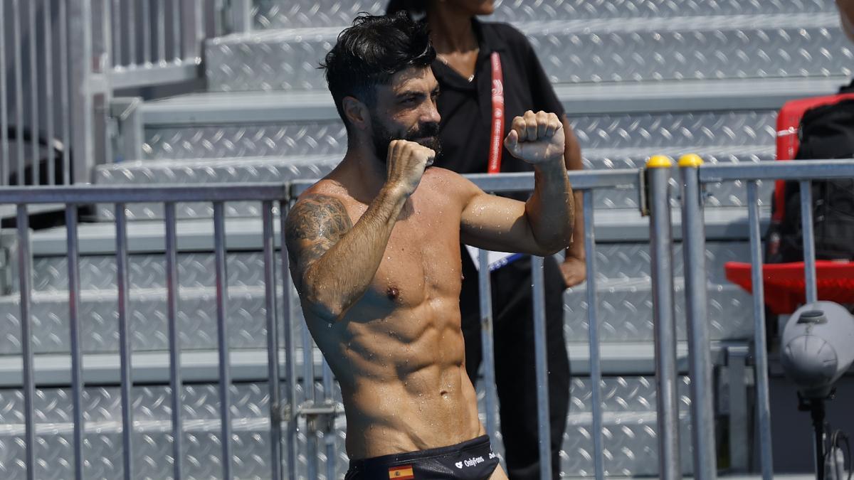 El español Carlos Gimeno celebra en Singapur