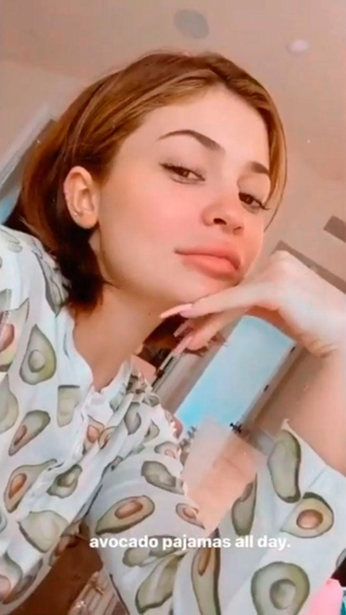 Kylie Jenner en pijama 'all day'
