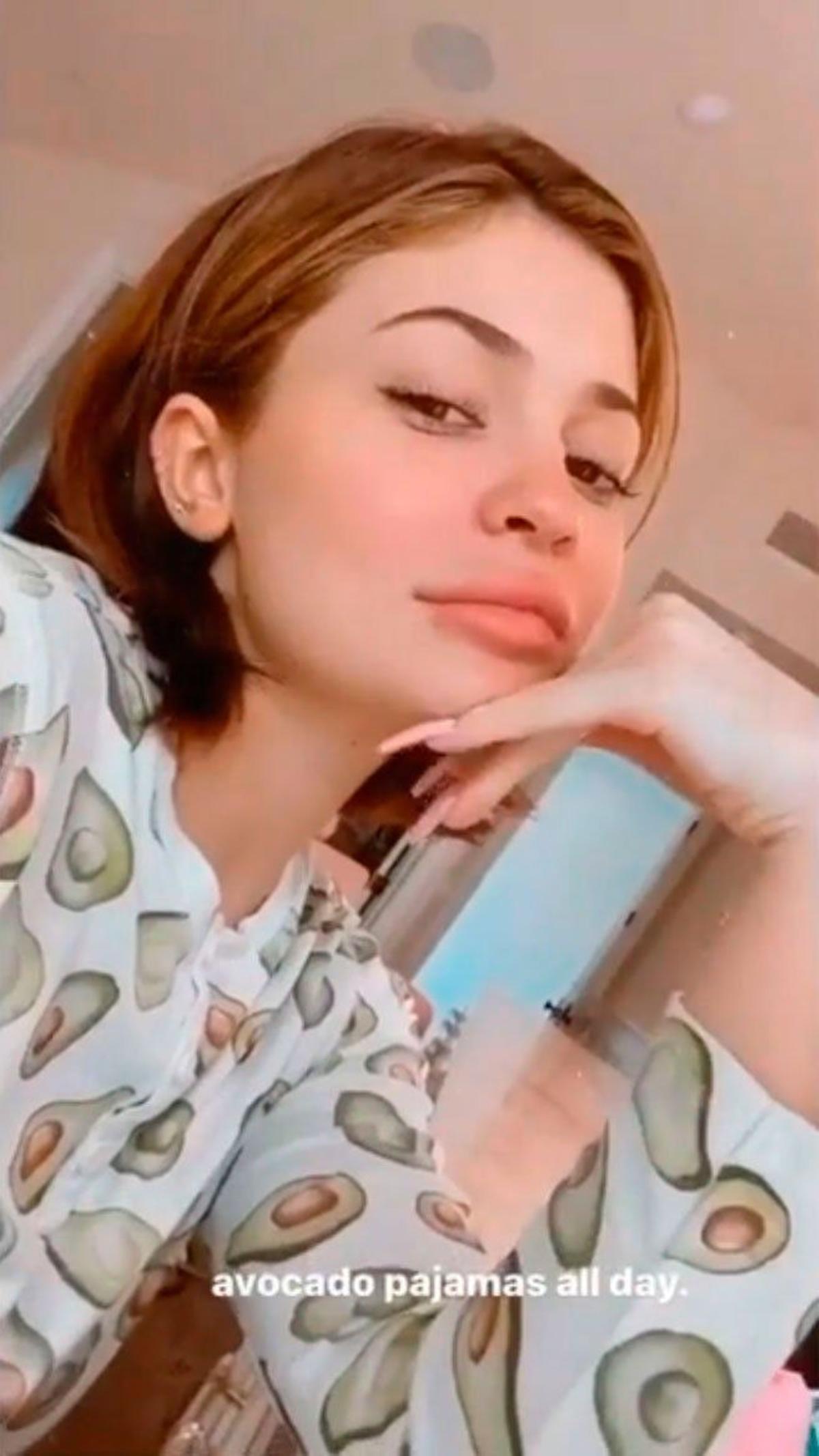 Kylie Jenner en pijama 'all day'