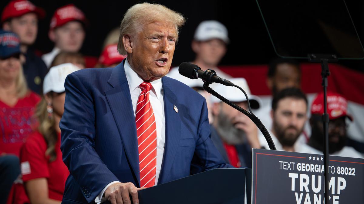 El candidato a la presidencia de EEUU Donald Trump.