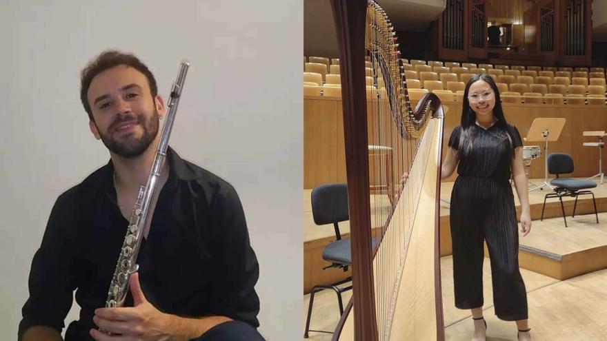 El Centro Cultural Fundación Unicaja ofrece un recital de flauta y arpa de Dúo Golo