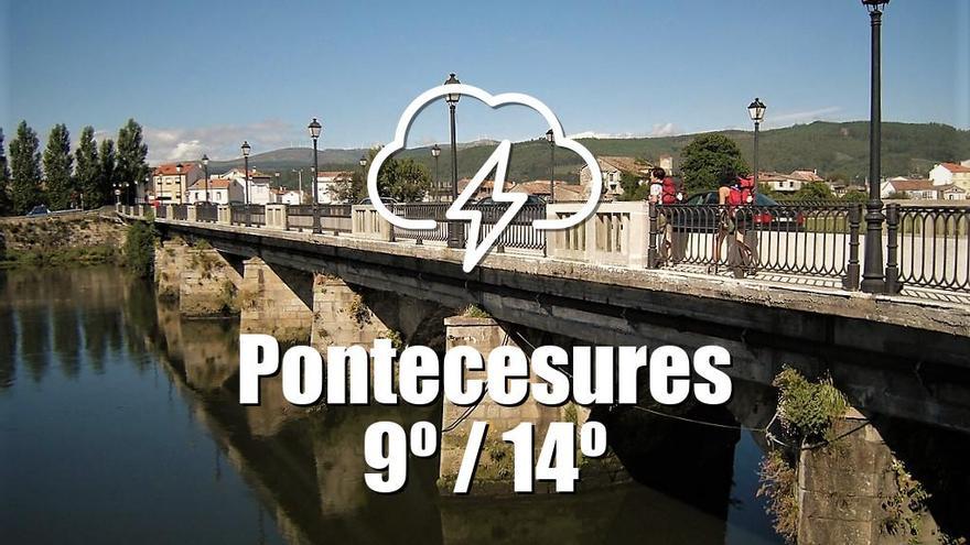 El tiempo en Pontecesures: previsión meteorológica para hoy, viernes 21 de marzo