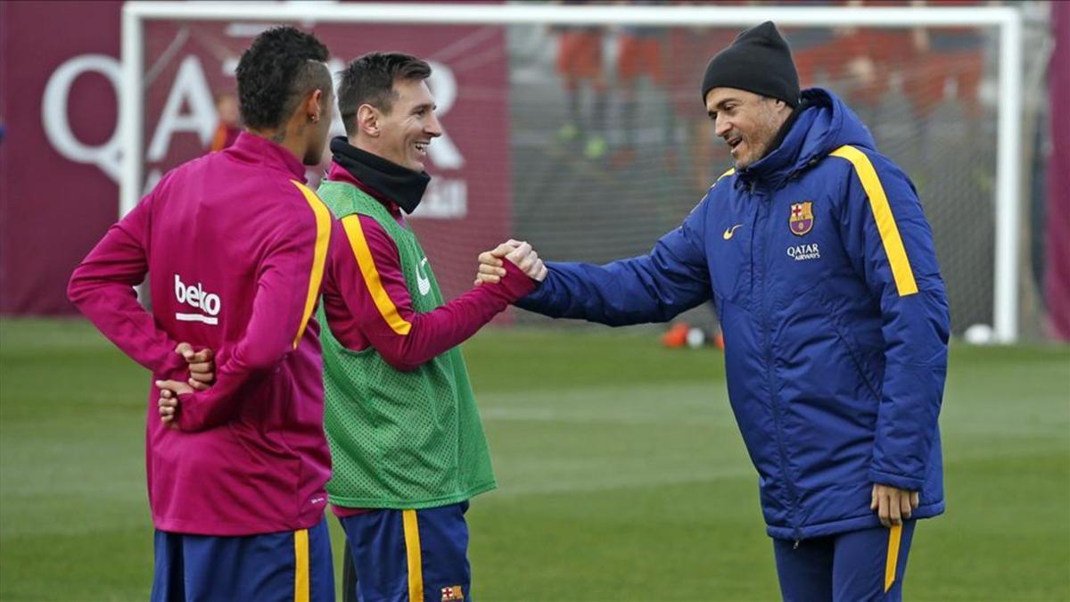 Luis Enrique y Messi trabajan por el bien común del Barcelona