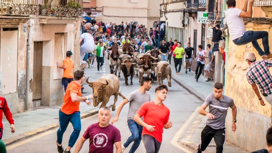 Las mejores imágenes del tercer y último encierro de la Fira d&#039;Onda 2022