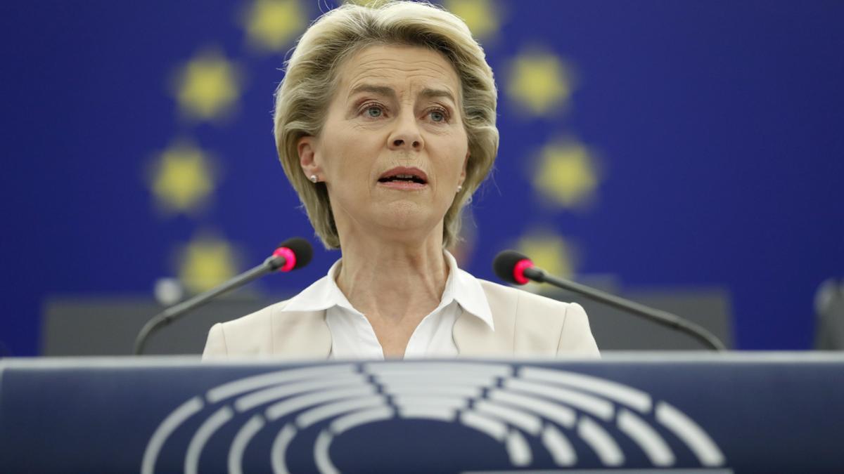 La presidenta de la Comisión Europea, Ursula von der Leyen