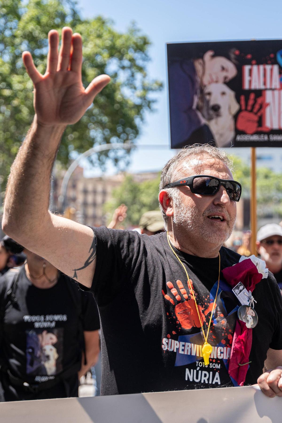 Trabajadores de prisiones se manifiestan en Barcelona para tener mayor seguridad.