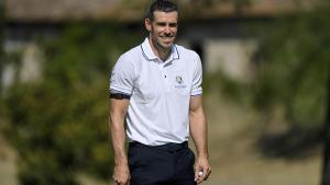 El exfutbolista Gareth Bale, durante un partido de golf.