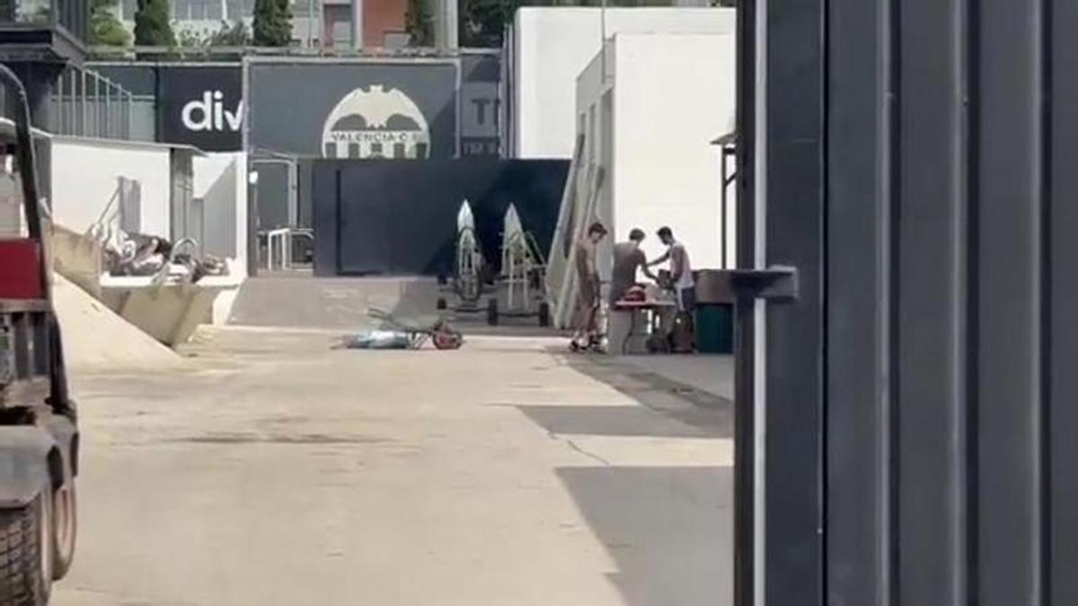 Asado del Valencia CF en Paterna: el primero de Aguirre