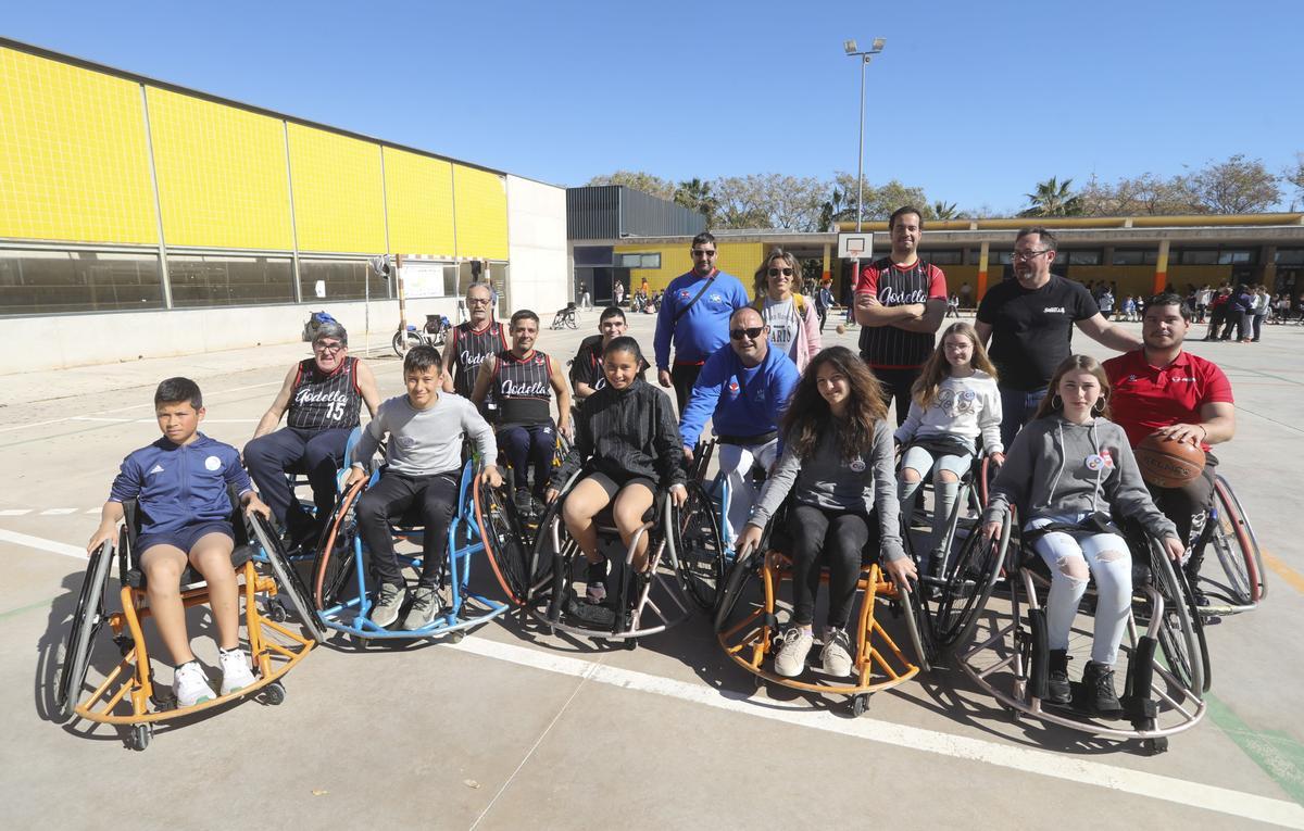 Equipo de básquet inclusivo