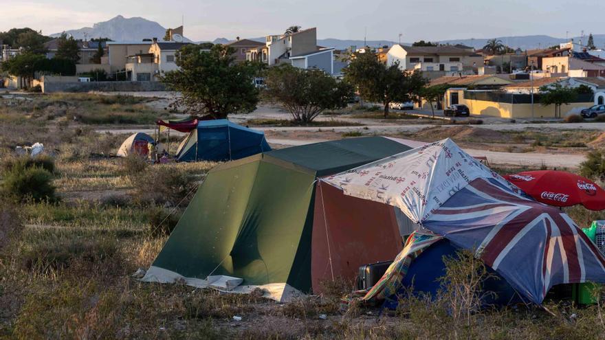 Rabasa, nuevo refugio a la intemperie: crecen los asentamientos en Alicante