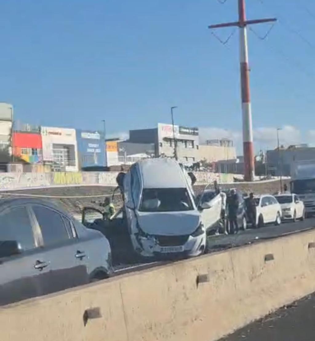 Brutal accidente en el sur de Tenerife