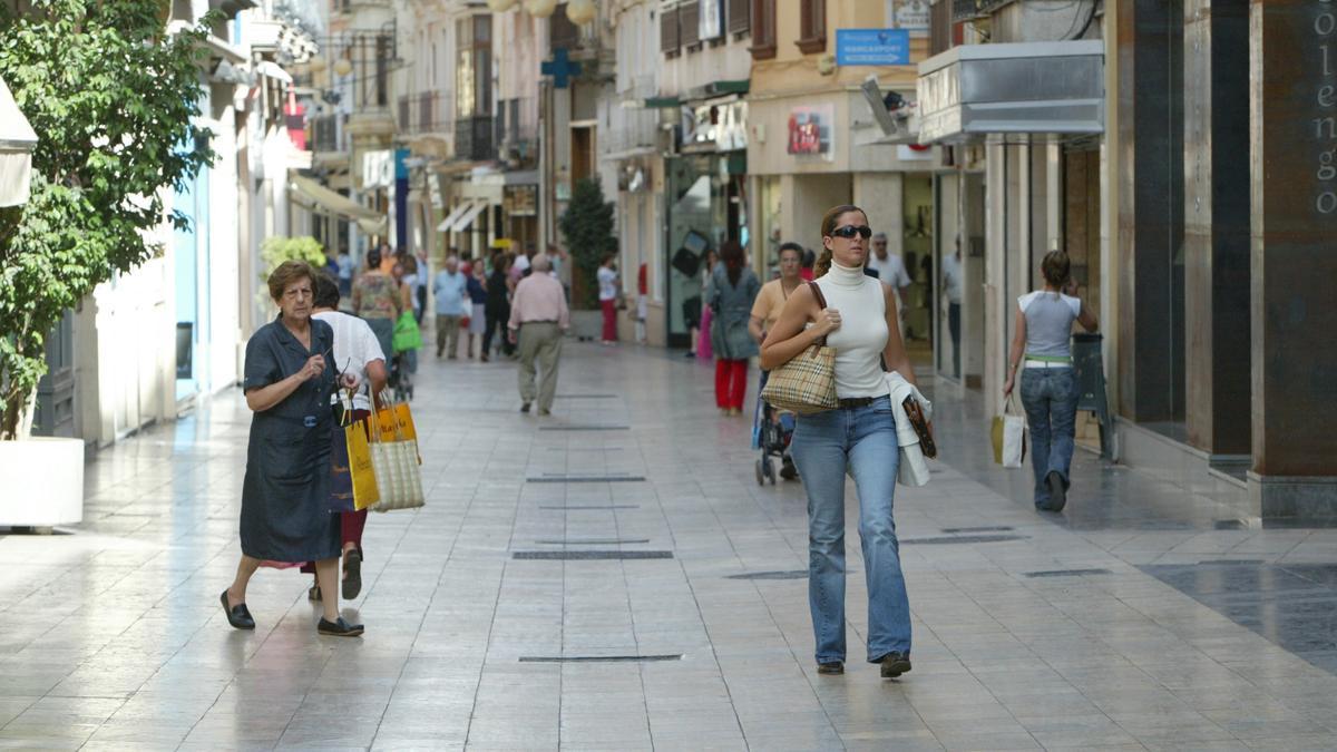 La calle Major de Gandia.